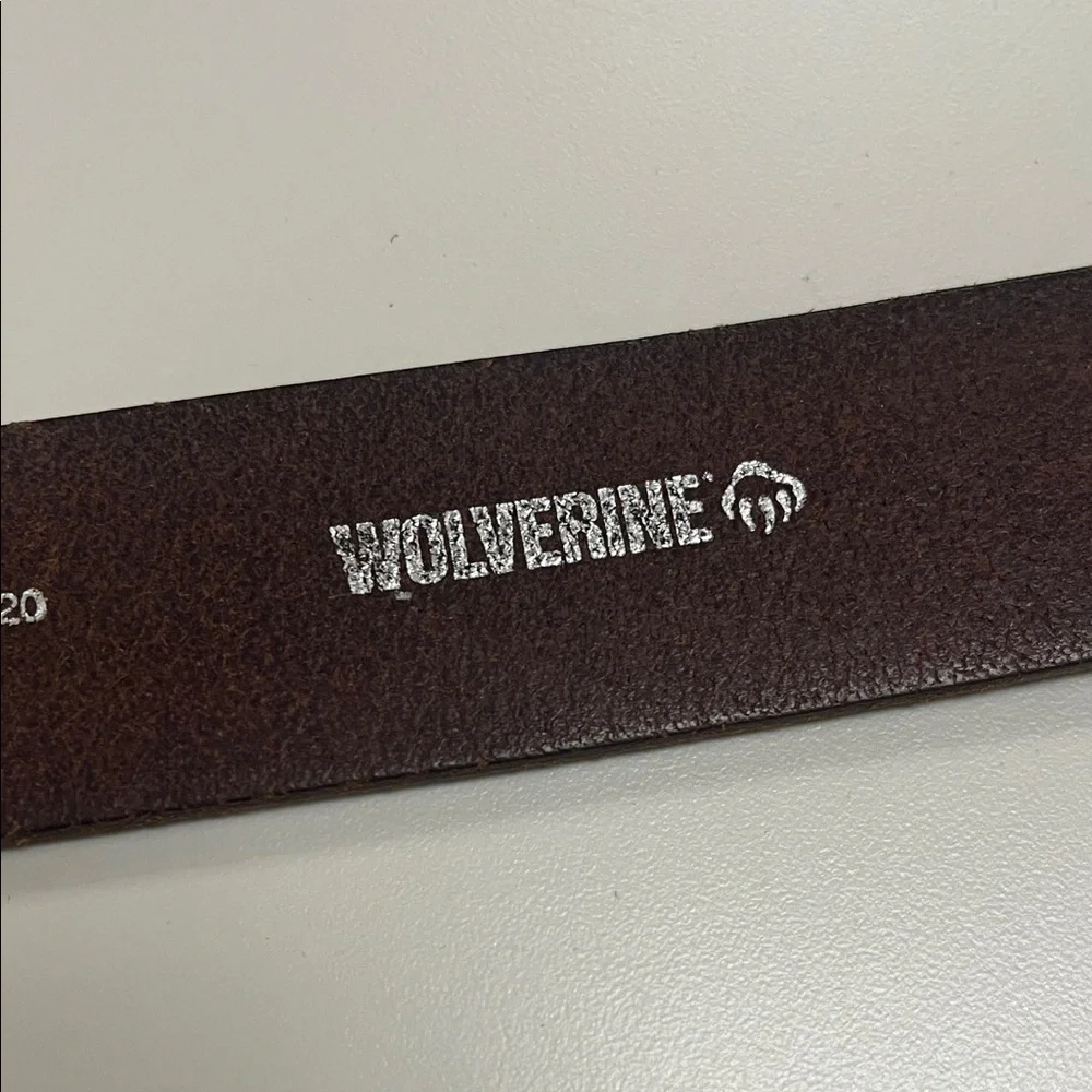 Wolverine Classic Brown Leather Belt 34” inch